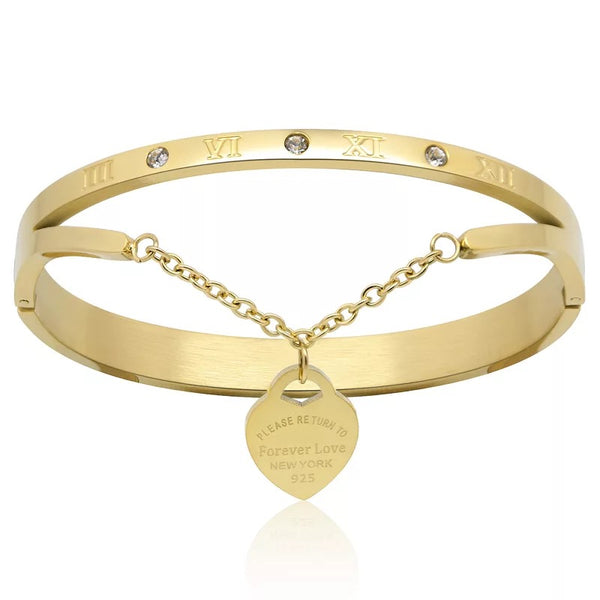 Love Roman Numeral Bangle