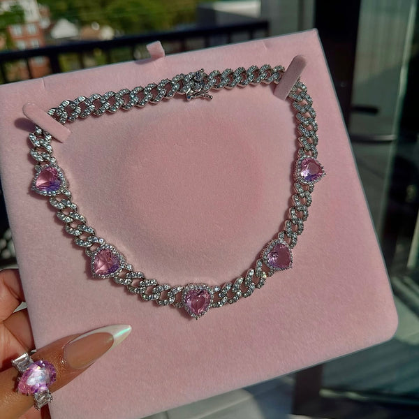 Rose Cuban Necklace