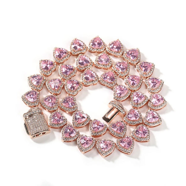 Selena Heart Necklace - Rose