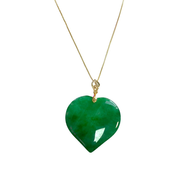Jumbo Jade Heart