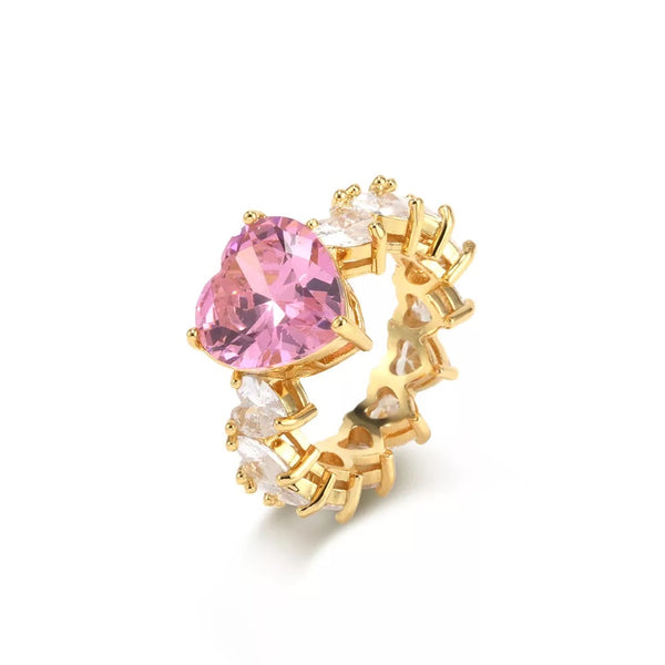 Sophia Heart Ring | Gold