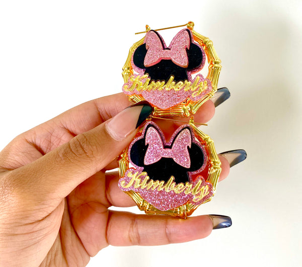 Minnie Mouse Bamboo Hoops