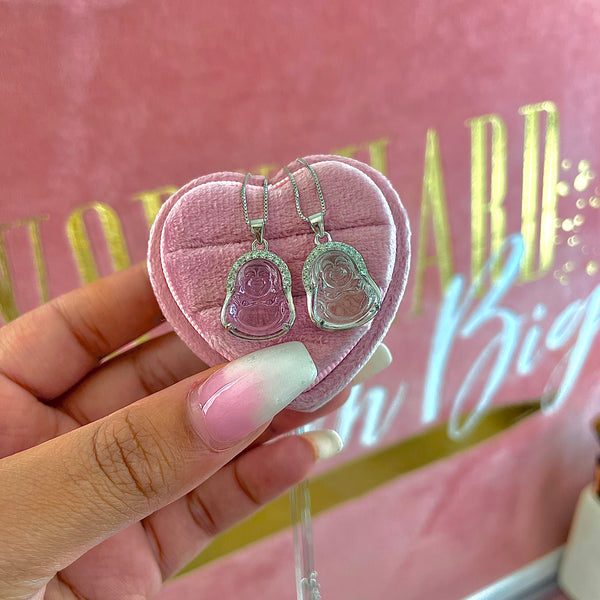 Mini Crystal Buddha | Silver