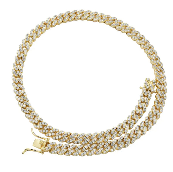 Icy Cuban Necklace | Gold