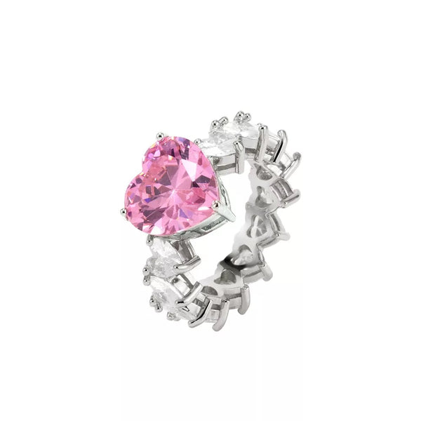 Sophia Heart Ring | Silver