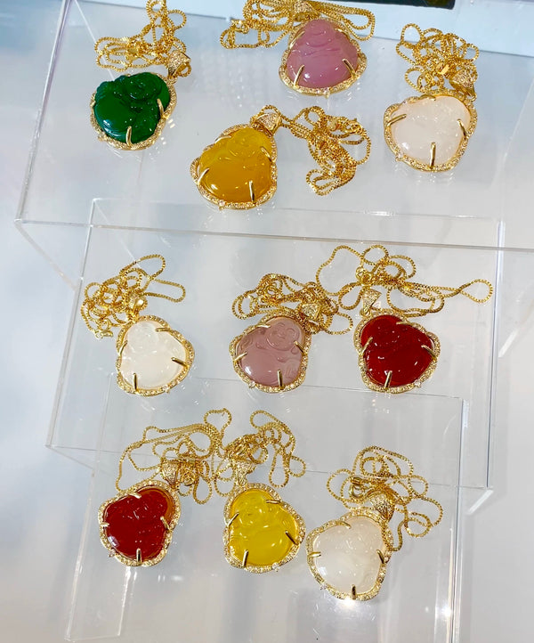 Jade Buddha Pendant Necklace