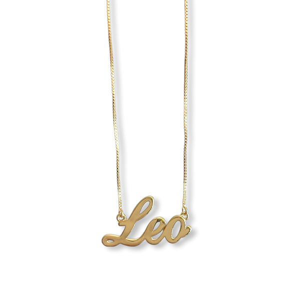 Script Zodiac Necklace