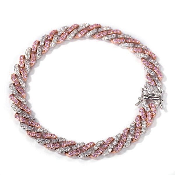 Two tone Cuban Bracelet